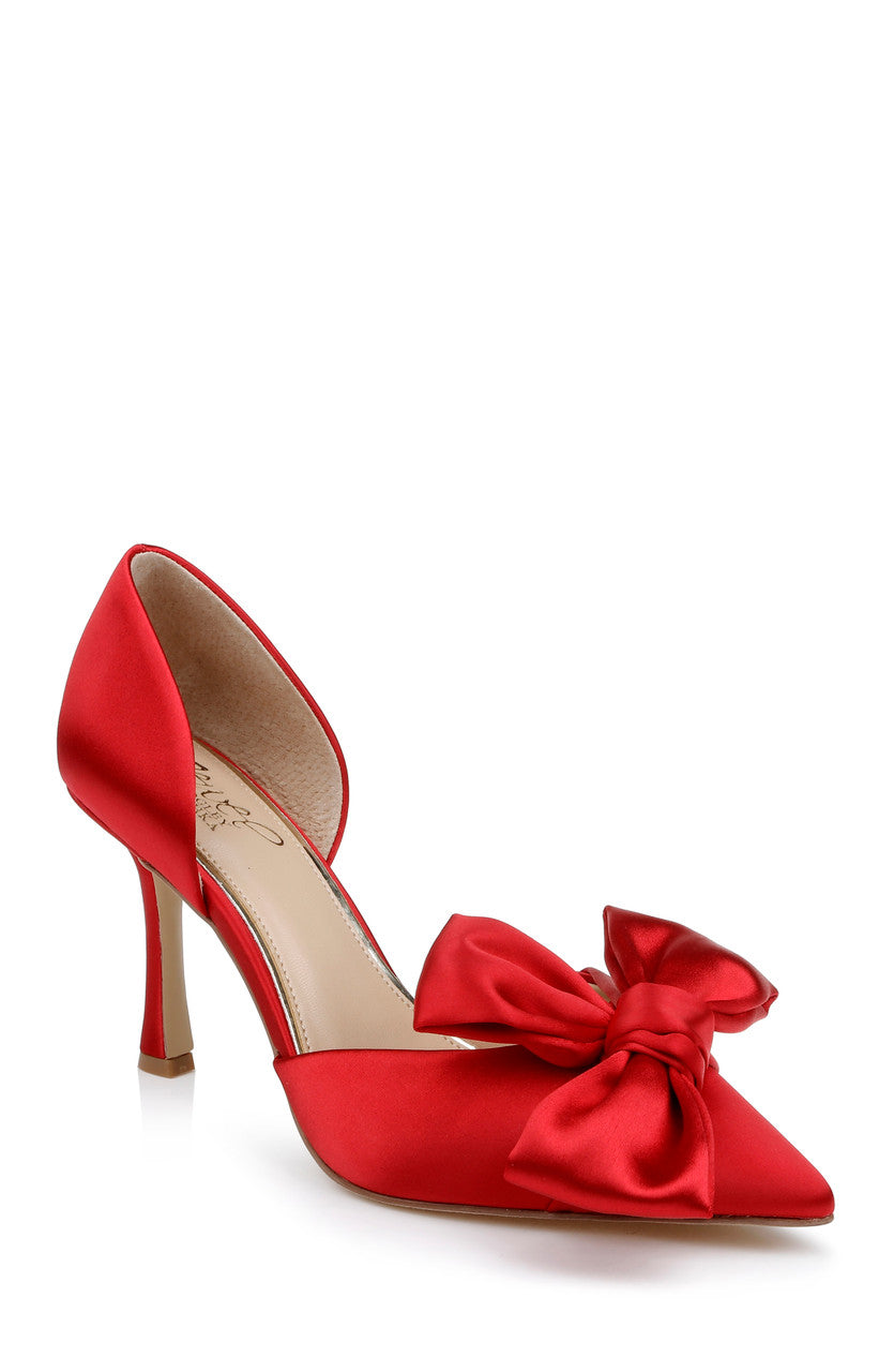 badgley-mischka-sidney-bow-pumps-ivory-satin-schleife image 8