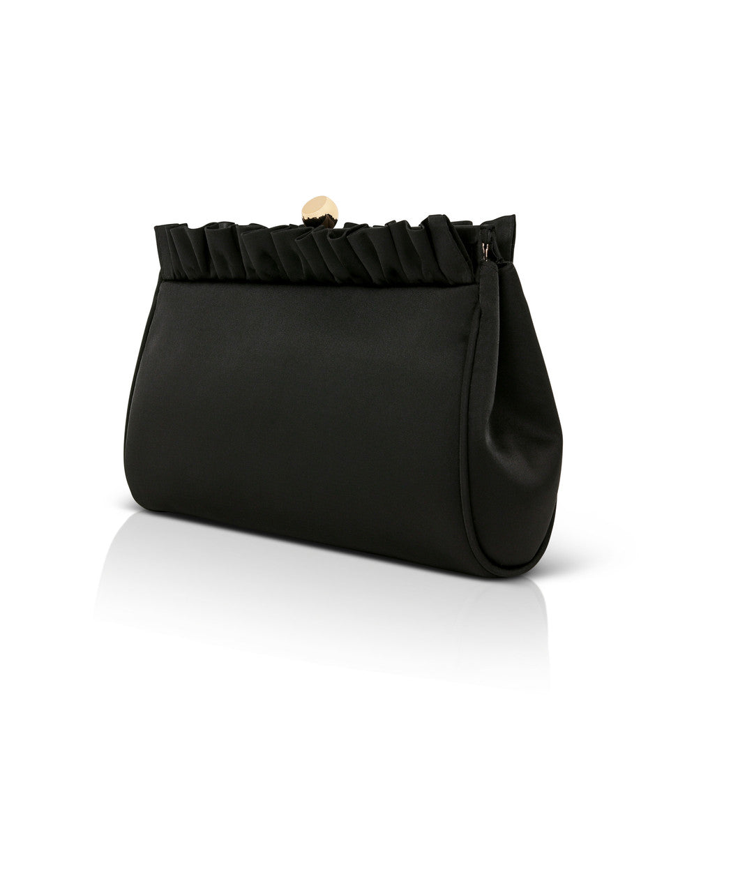 badgley-mischka-olivia-satin-clutch-schwarz-r-schen-abendtasche image 7