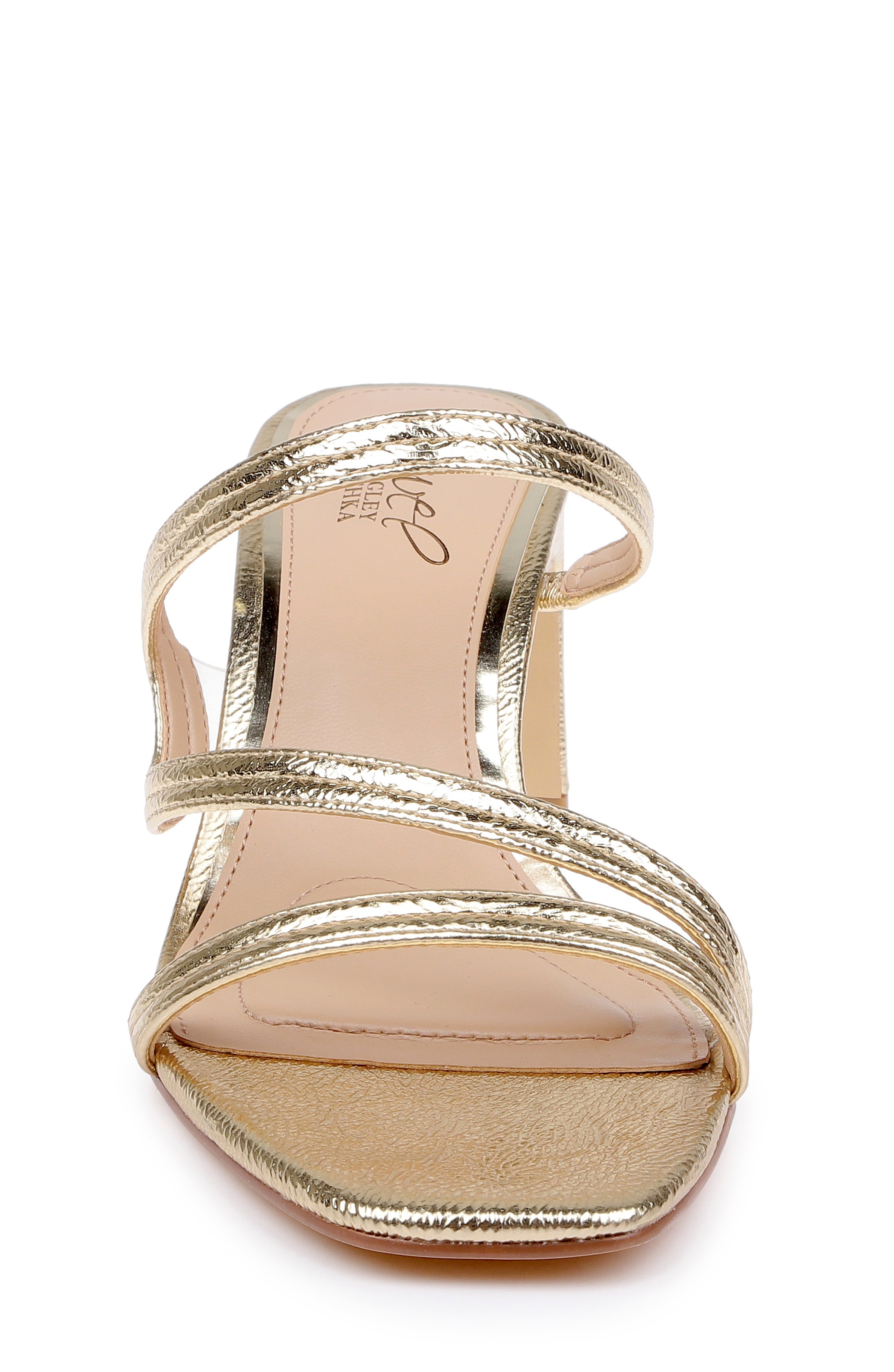 badgley-mischka-zazie-sandale-gold-blockabsatz-gr-38 image 4