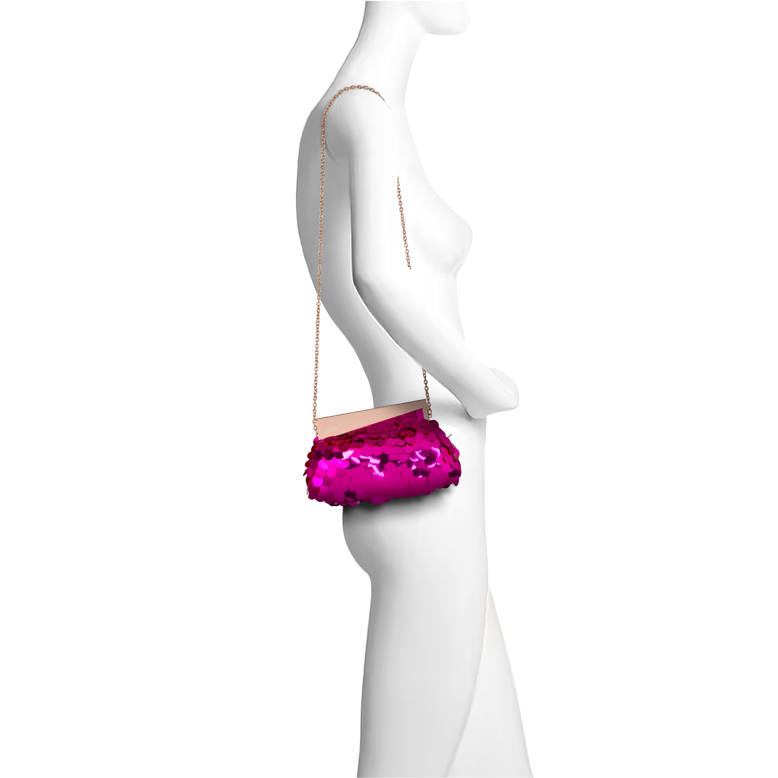 badgley-mischka-edie-clutch-pink-pailletten-kette image 5