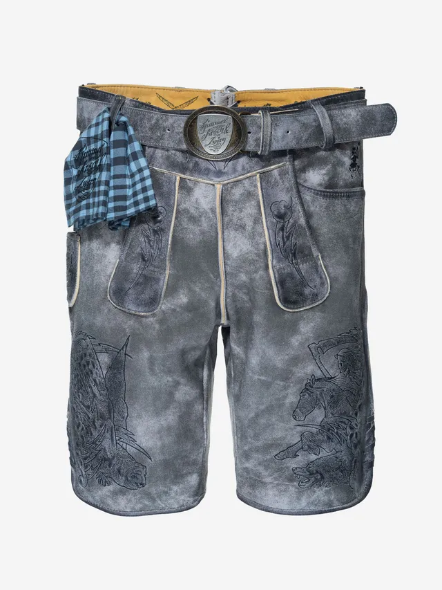 himmel-arsch-zwirn-die-wilde-jagd-lederhose-wildbock-mit-g-rtel-2 image 1