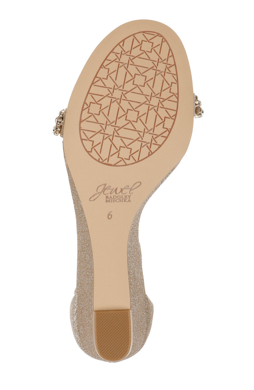 badgley-mischka-lora-keilsandalen-champagne-kristall-50mm image 6