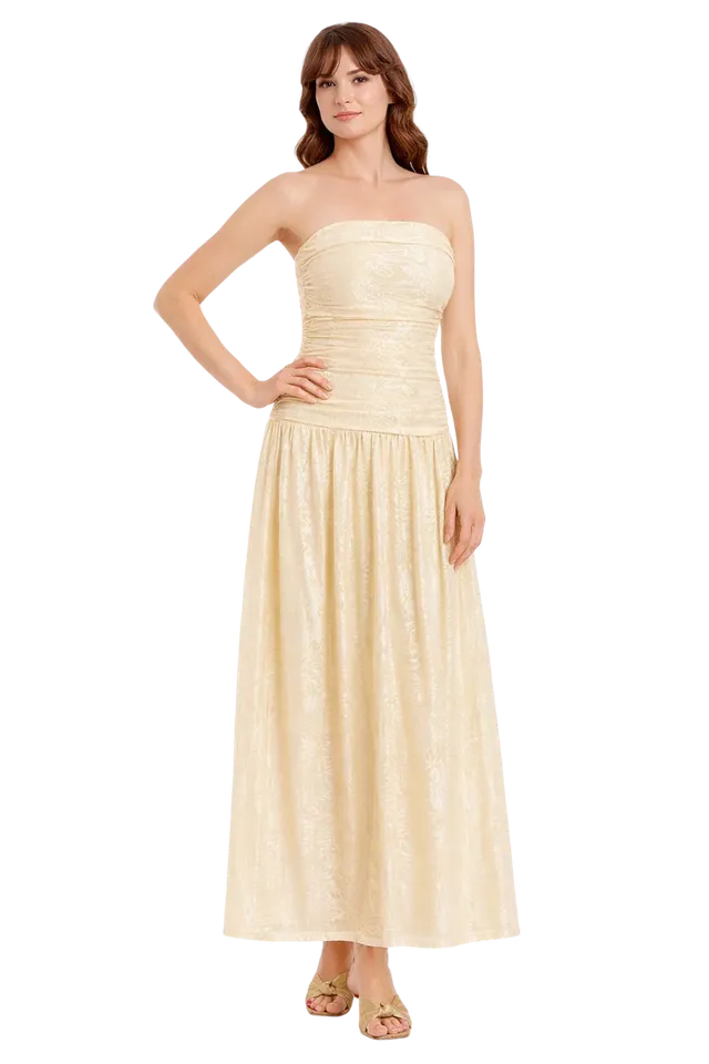 badgley-mischka-natasha-maxikleid-buttercup image 1