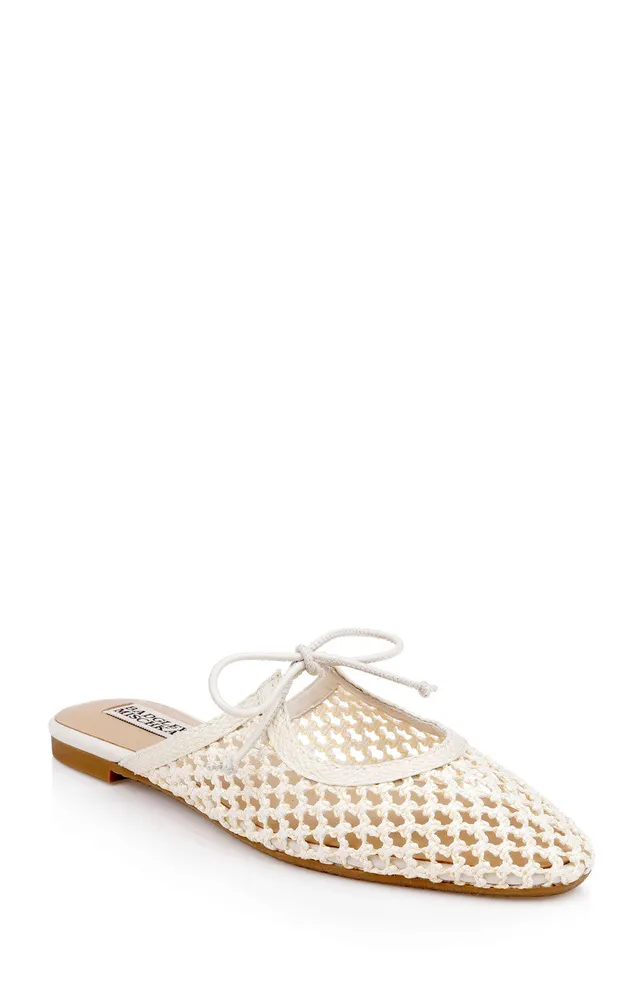 badgley-mischka-xailee-mule-ballerinas-creme-geflochten image 1
