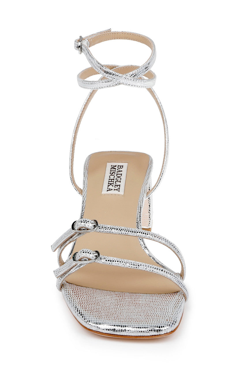 badgley-mischka-dania-sandalen-blockabsatz-silver-lizard image 4
