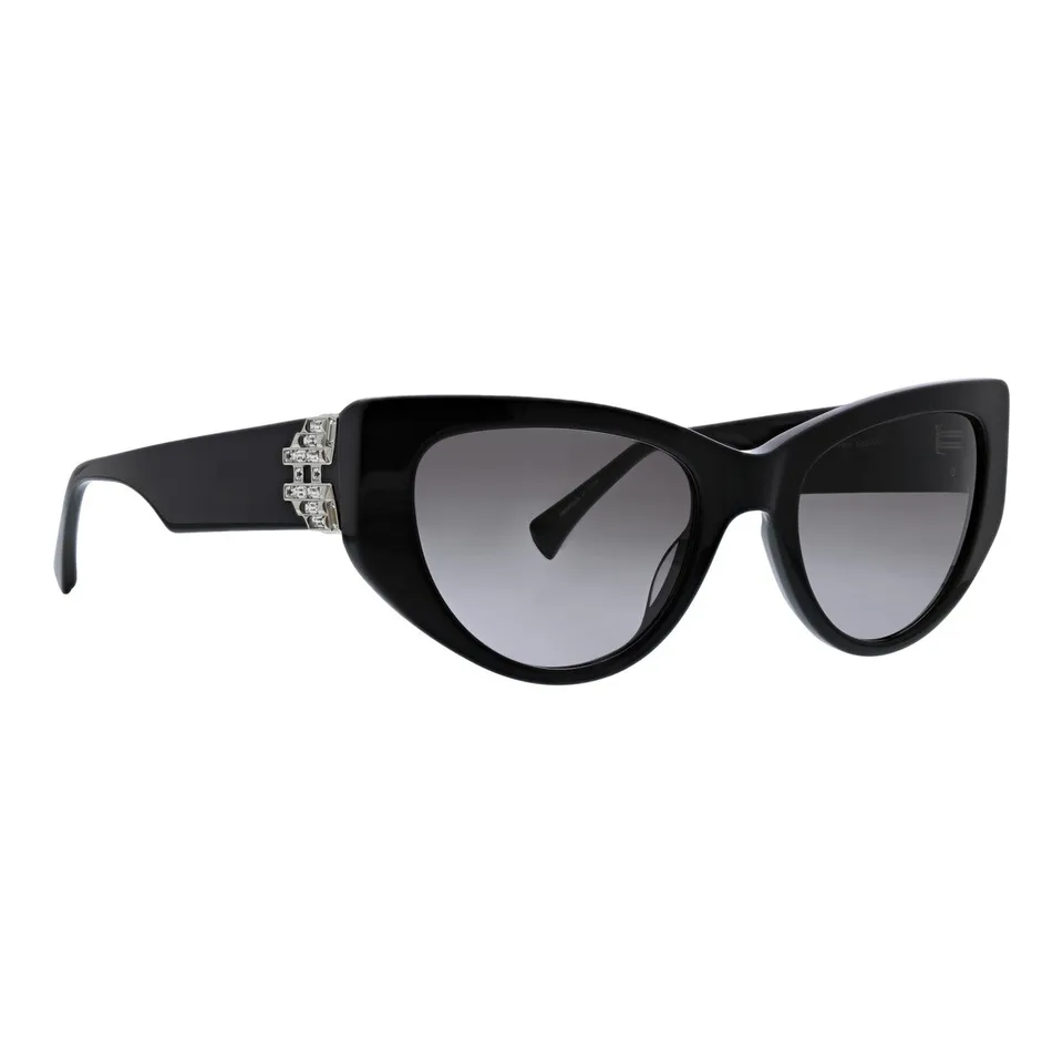 badgley-mischka-vivianne-sonnenbrille-schwarz-cat-eye-acetat image 1