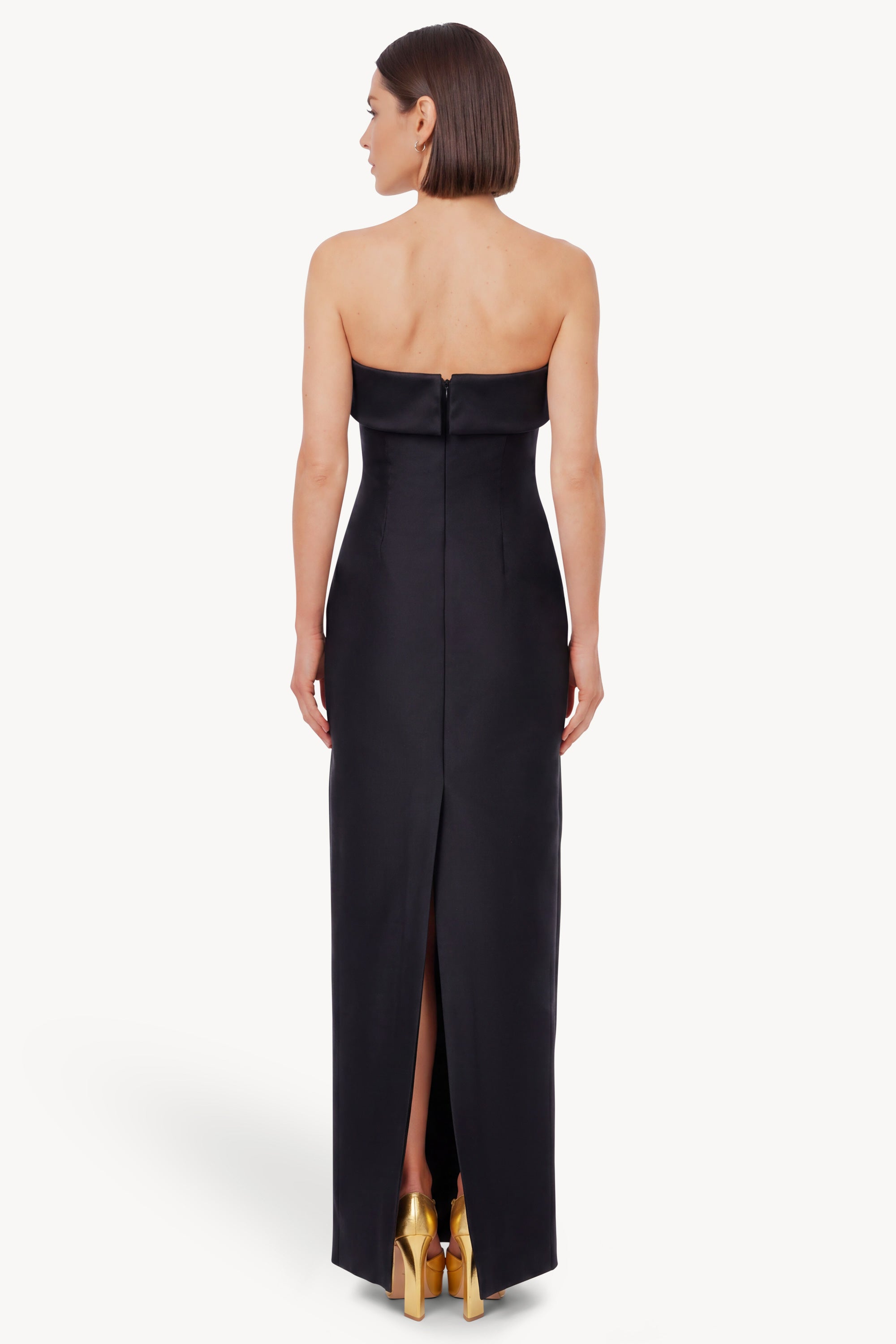 badgley-mischka-tr-gerloses-s-ulen-abendkleid-schwarz-wei image 3