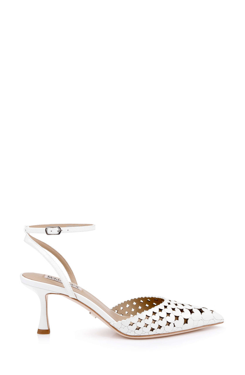 badgley-mischka-omelia-pumps-lackleder-silber-metallic-spitz image 8