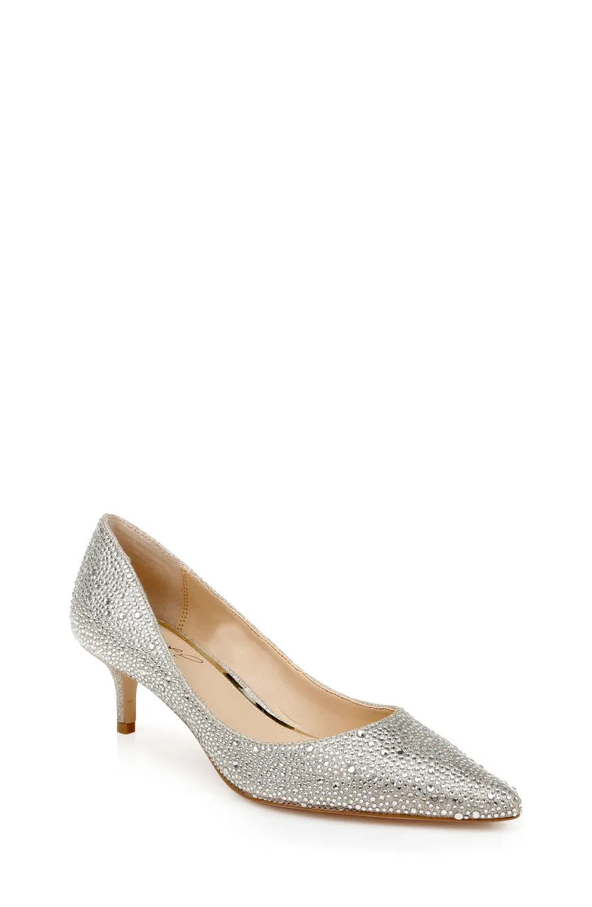 badgley-mischka-frenchie-pumps-silber-satin-kristall image 1