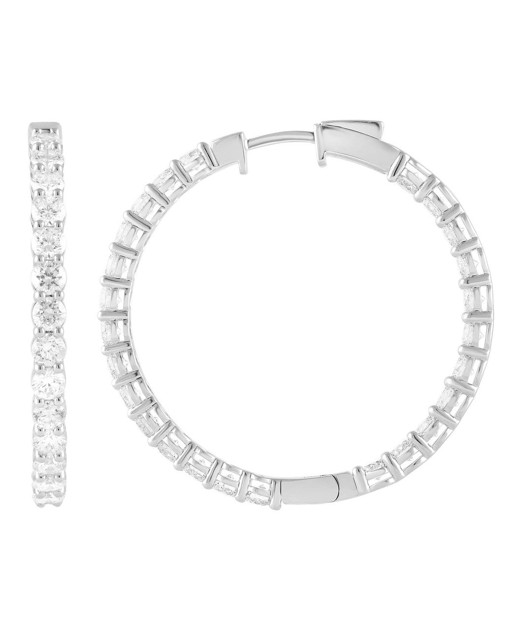 badgley-mischka-in-out-diamant-creolen-14k-wei-gold-34-mm image 3
