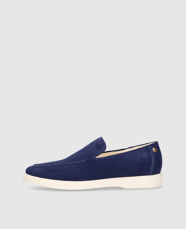 heinrich-dinkelacker-genua-plain-v-loafer-blau-wildleder image 1