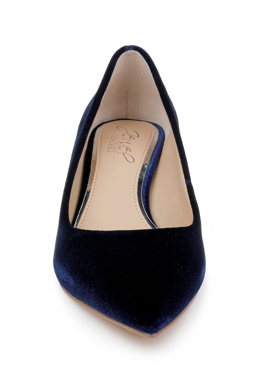 badgley-mischka-enola-jw5630-samt-pumps-navy-kittenabsatz image 4