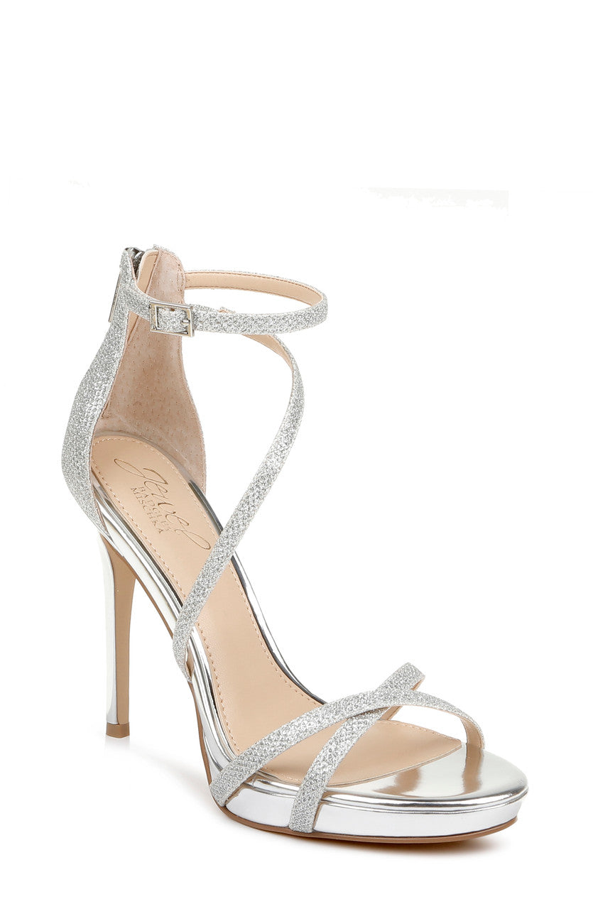 badgley-mischka-galen-pumps-gold-glitzer-plateau image 1