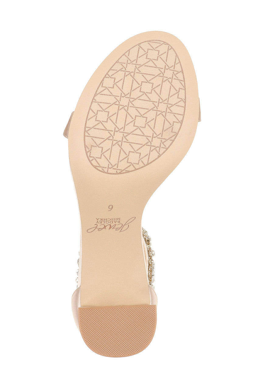 badgley-mischka-catalina-sandalen-silber-glitzer-blockabsatz image 6