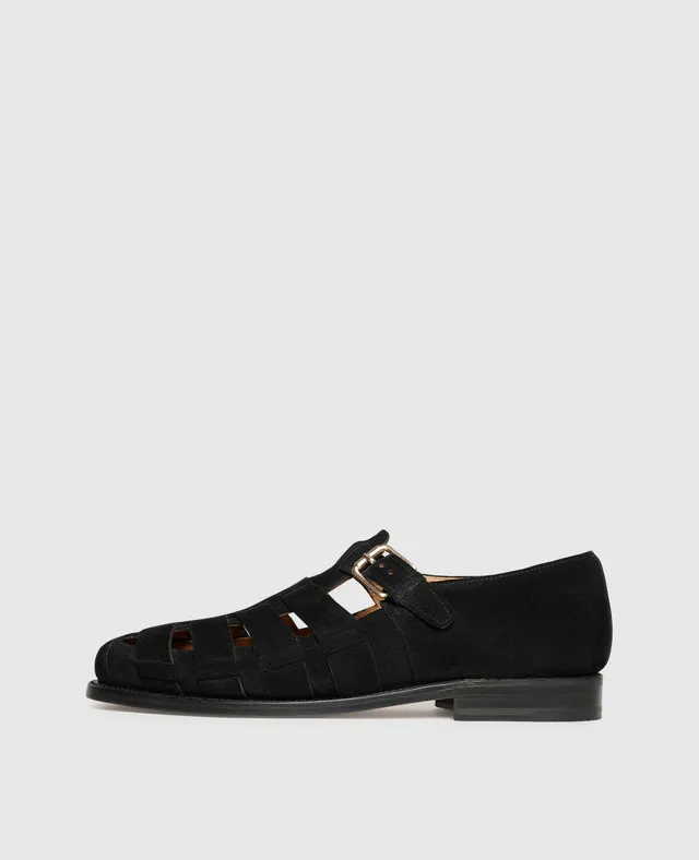 heinrich-dinkelacker-london-fs-v-sandale-schwarz-velours image 1