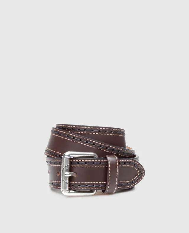 heinrich-dinkelacker-sandor-plain-n-lederg-rtel-dunkelbraun-95-cm image 1