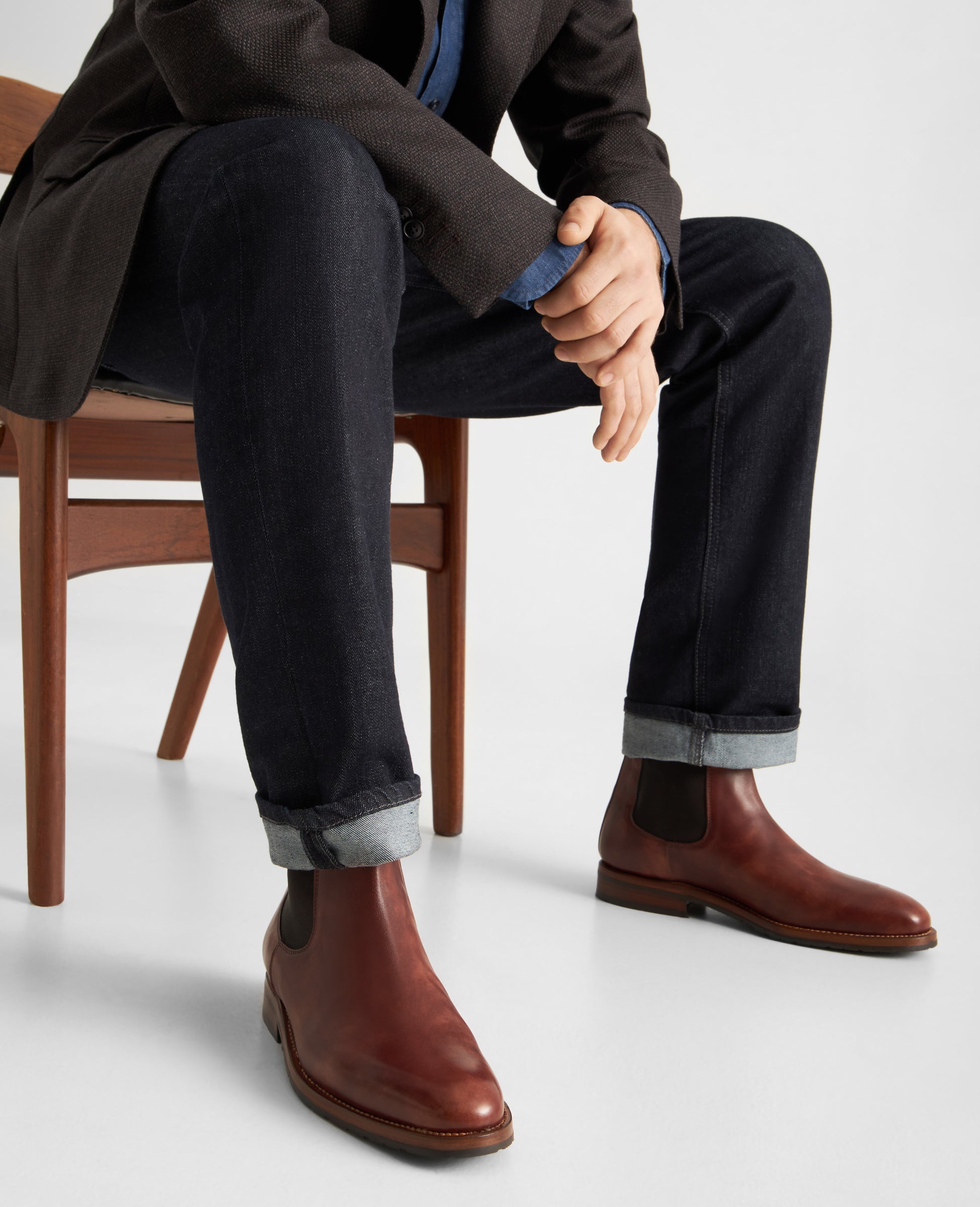 heinrich-dinkelacker-luzern-plain-tc-chelsea-boot-whiskey image 6