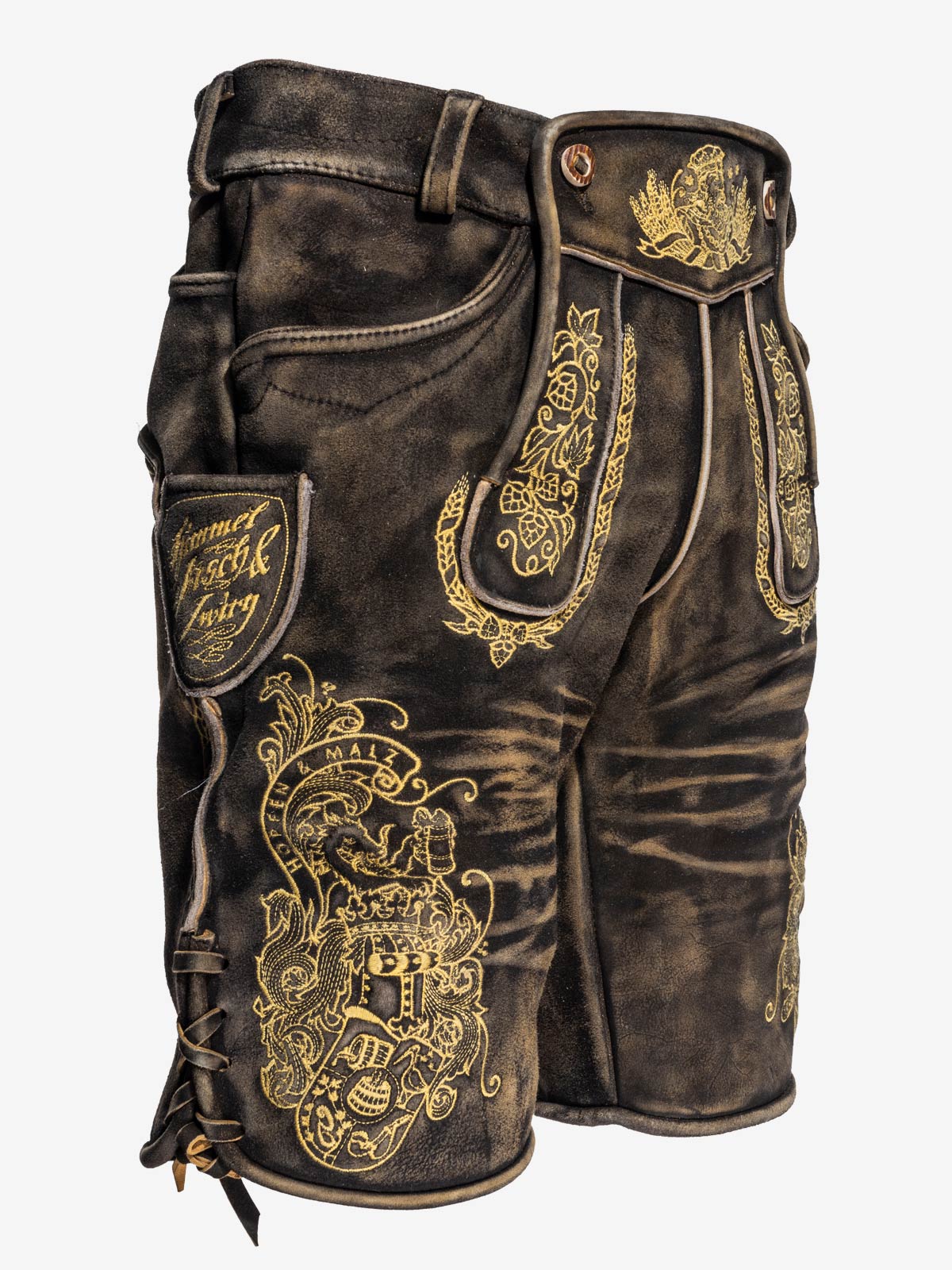 himmel-arsch-zwirn-gambrinus-lederhose-wildbock-mit-g-rtel image 3