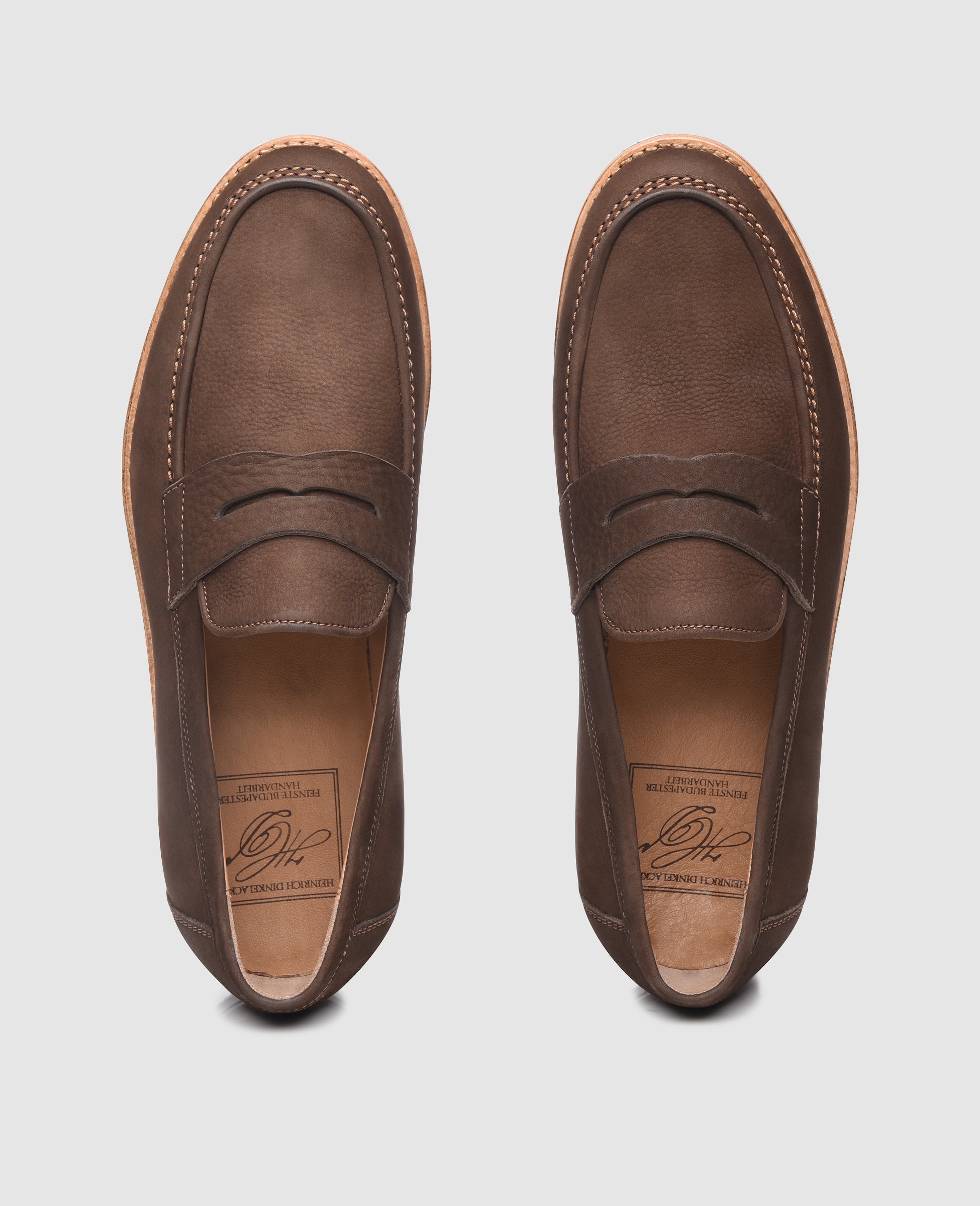 heinrich-dinkelacker-wien-plain-bd-penny-loafer-mocca-nubuk image 8