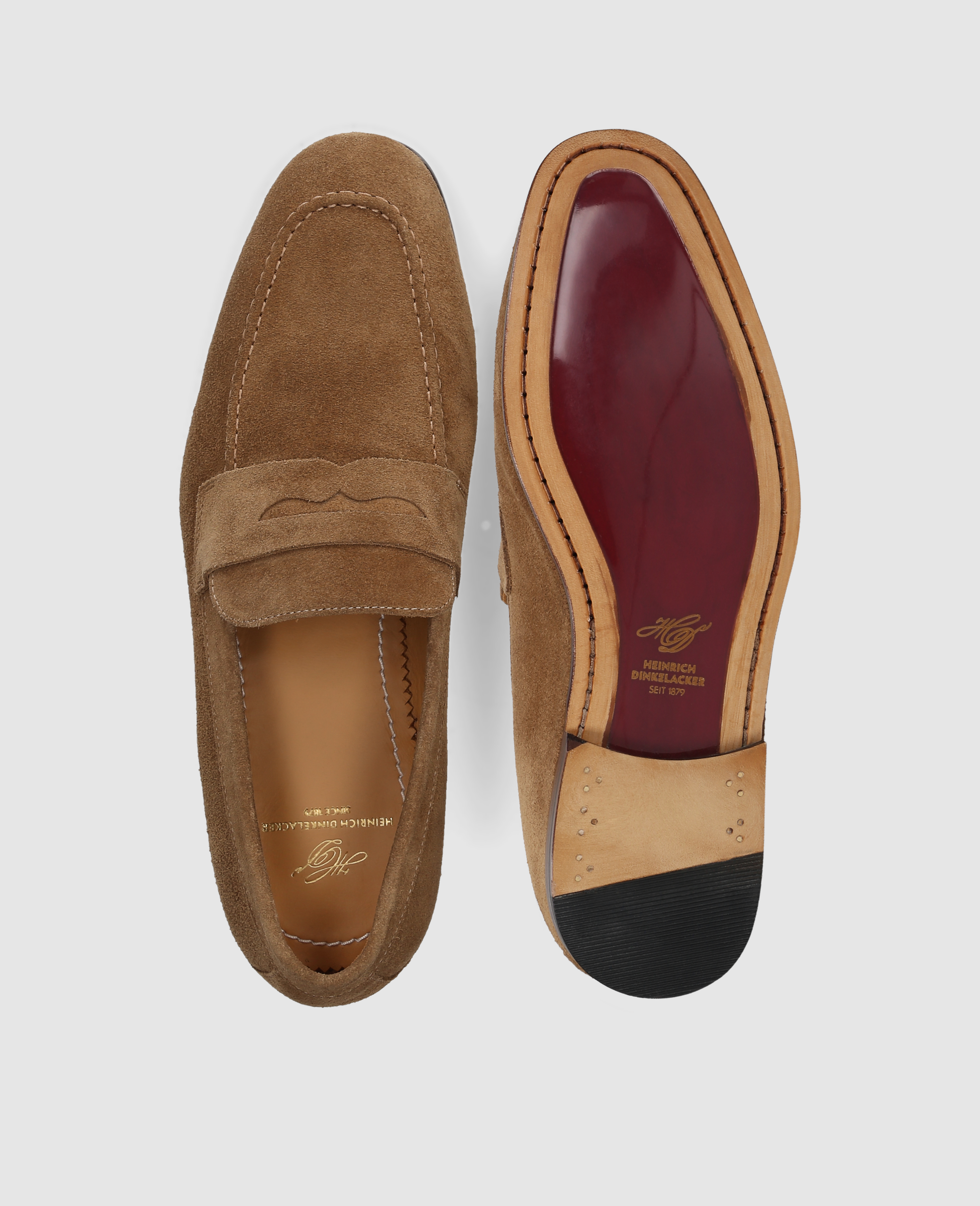 heinrich-dinkelacker-wien-amalfi-plain-v-loafer-braun-velours-2 image 8
