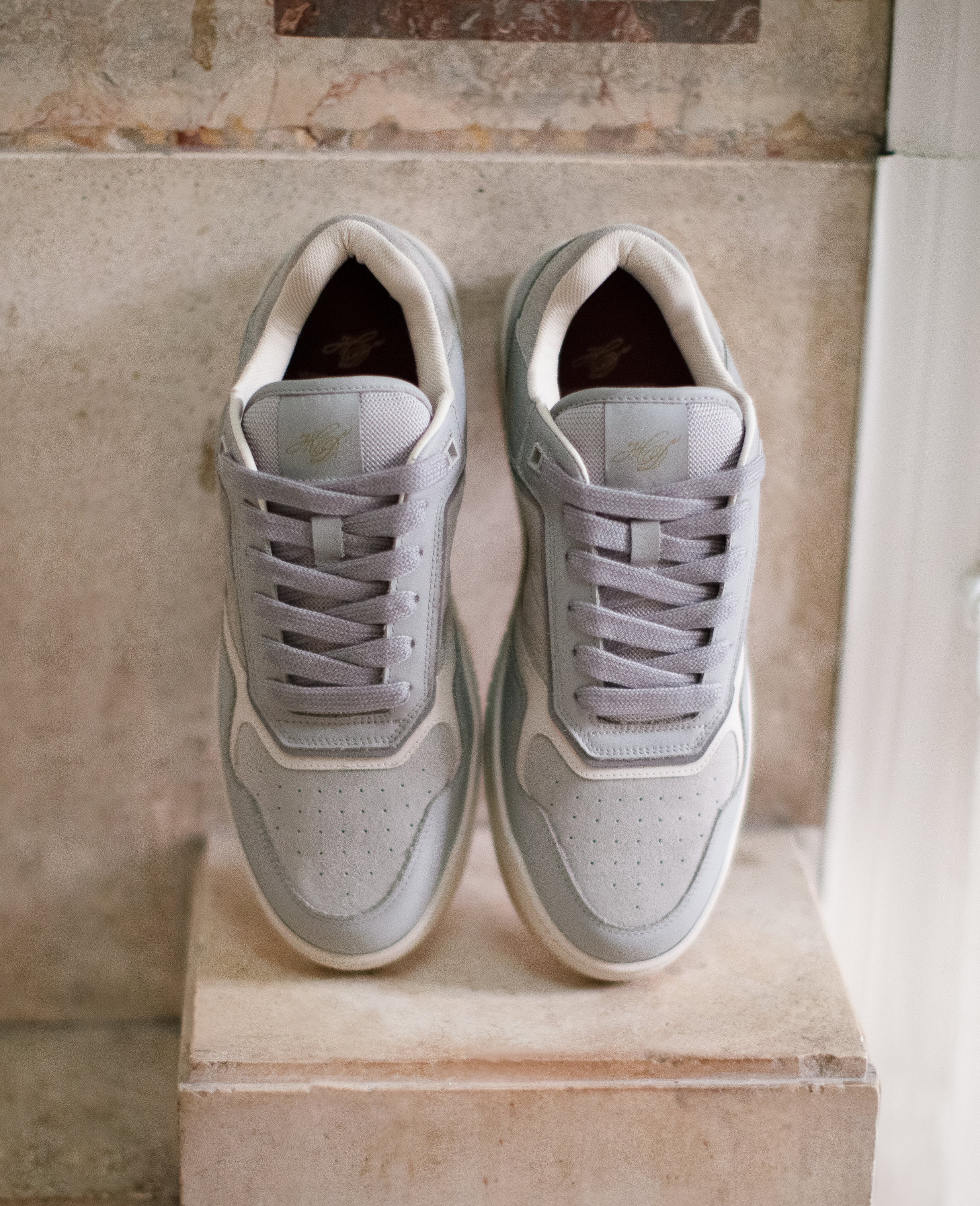 heinrich-dinkelacker-los-angeles-sneaker-cl-sneaker-grau-velours image 2
