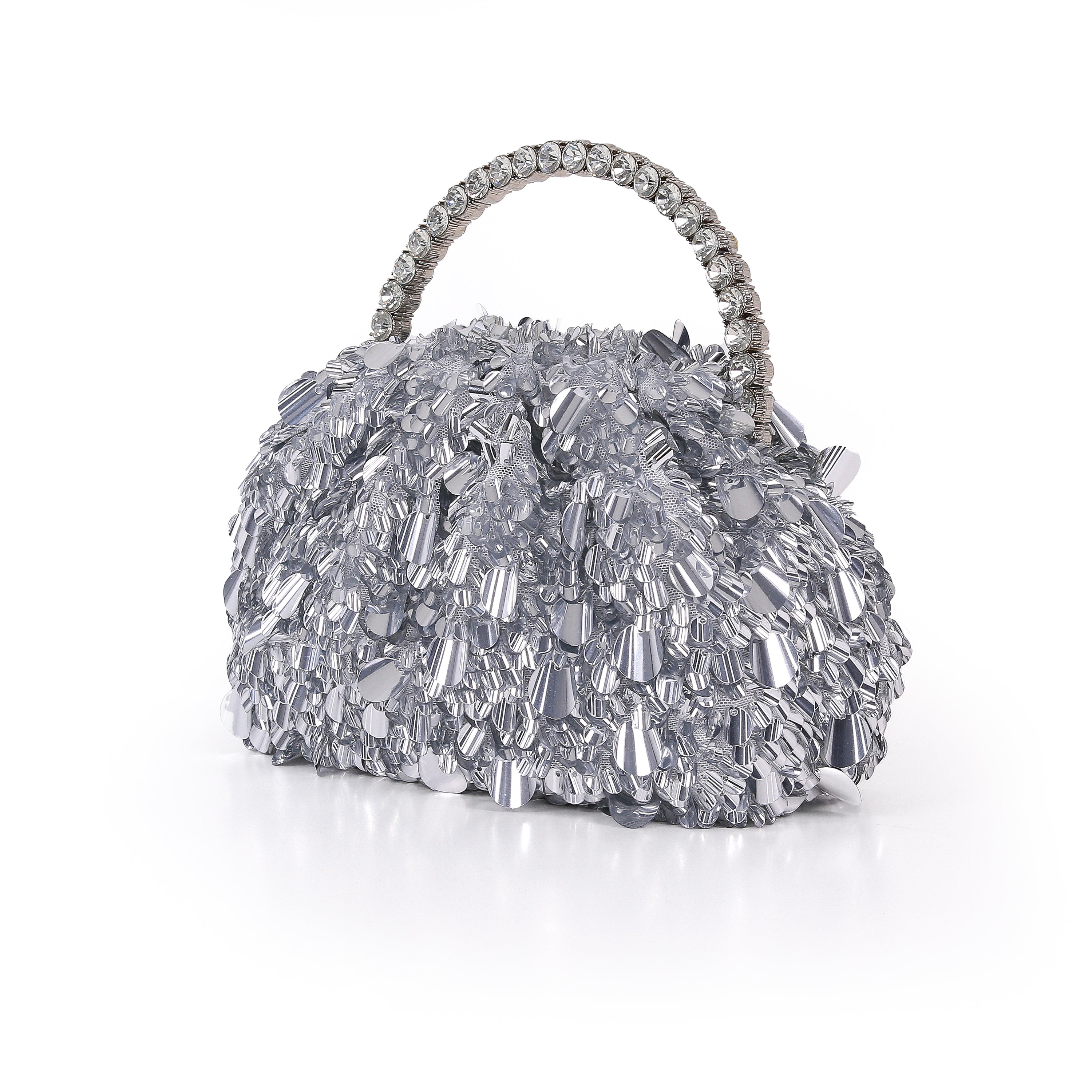 badgley-mischka-remy-pouch-clutch-pailletten-silber image 2