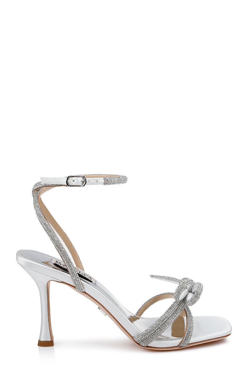 badgley-mischka-effie-heels-stiletto-silber-schleife-85mm-satin image 2