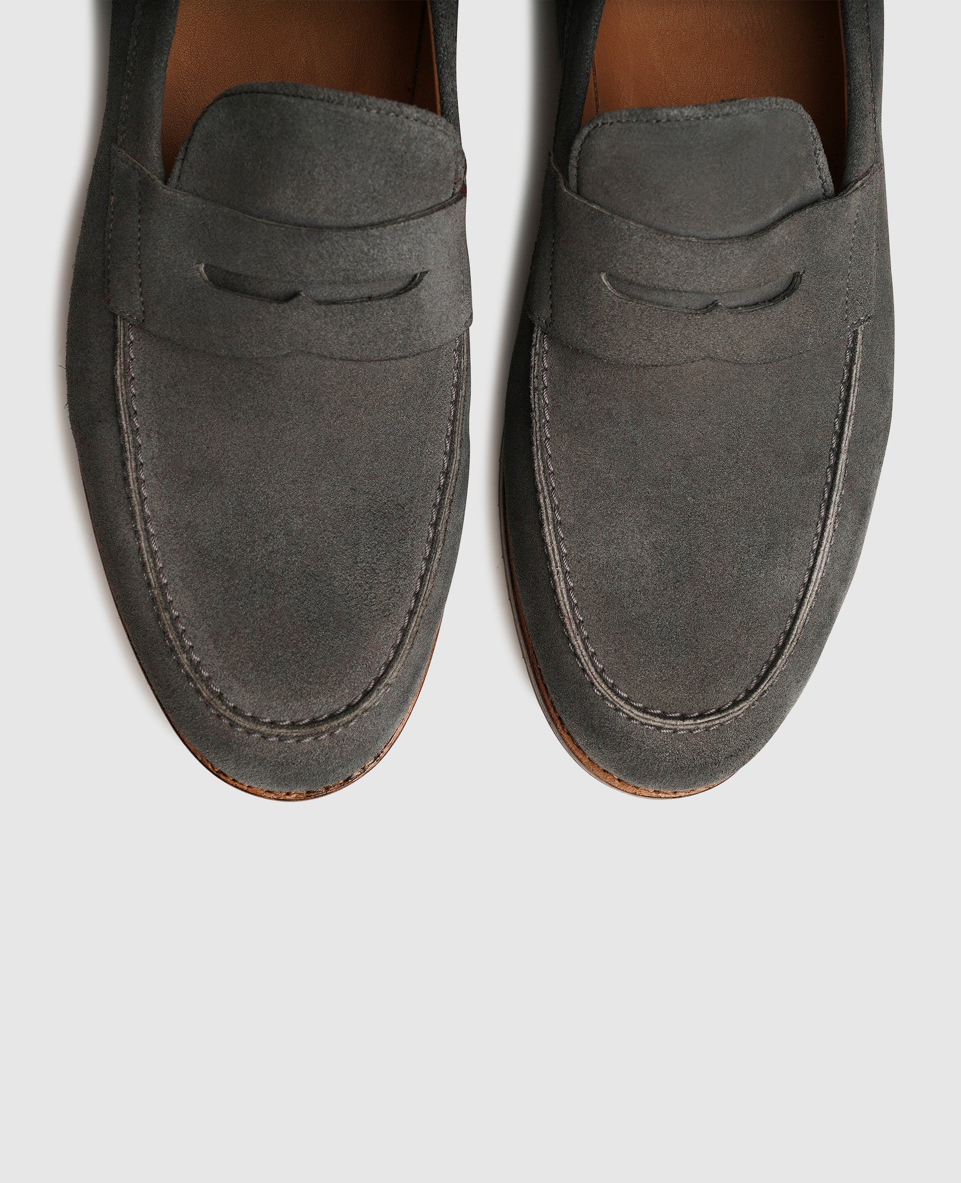 heinrich-dinkelacker-wien-plain-v-loafer-grau-velours image 7
