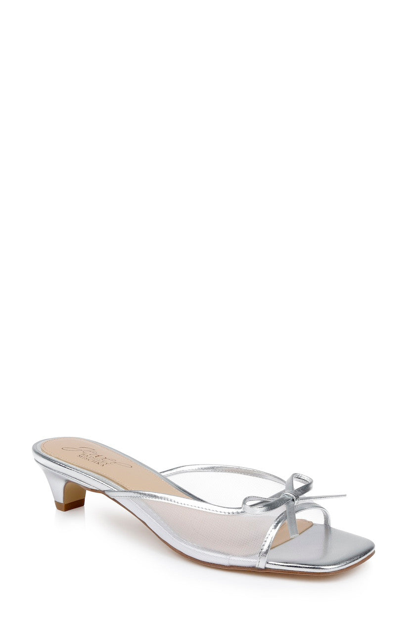 badgley-mischka-felisha-jw5512-mules-silber-leder-35-mm image 1