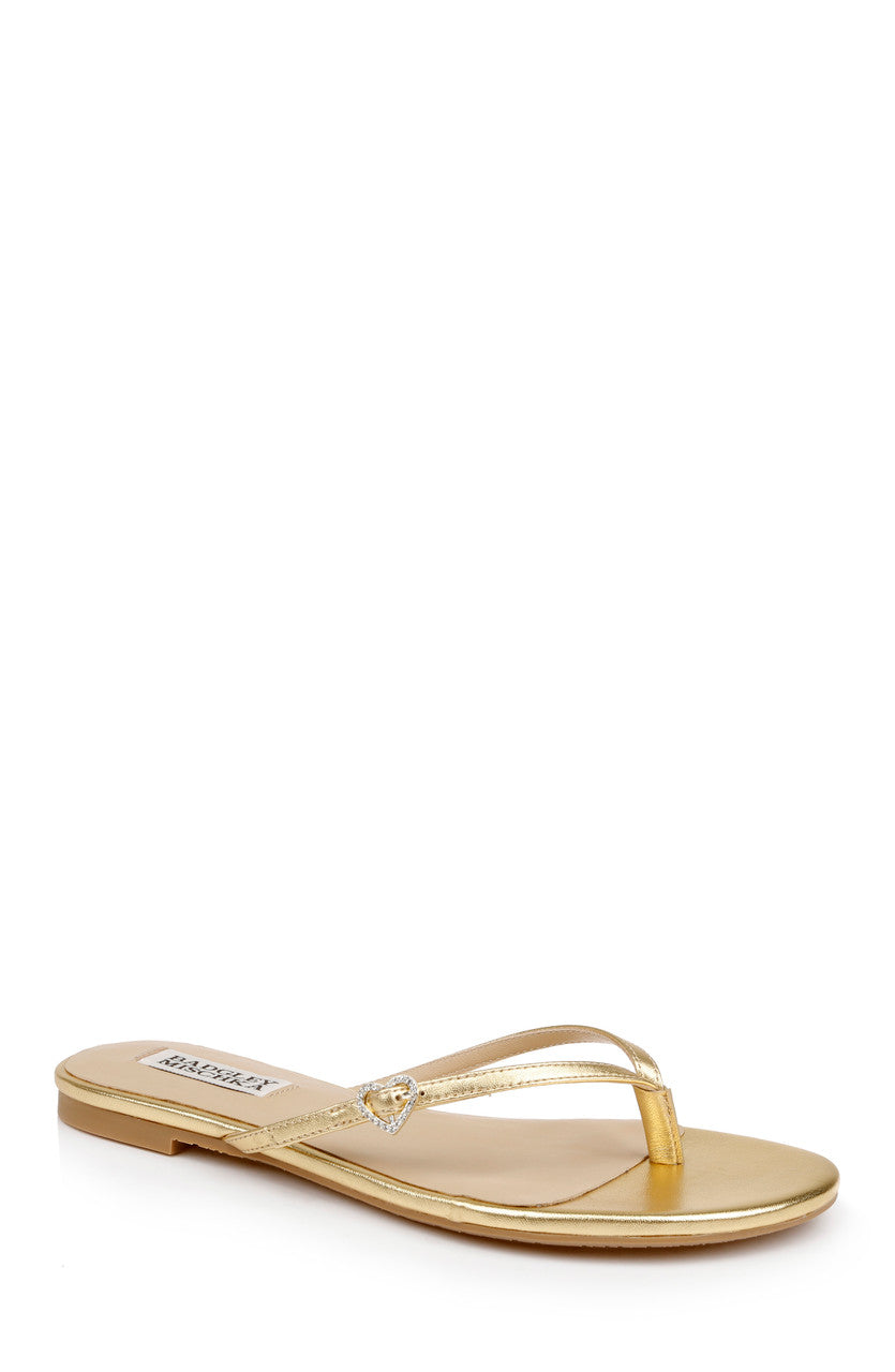 badgley-mischka-dynah-leather-thong-sandalen-white-leather-flach image 7
