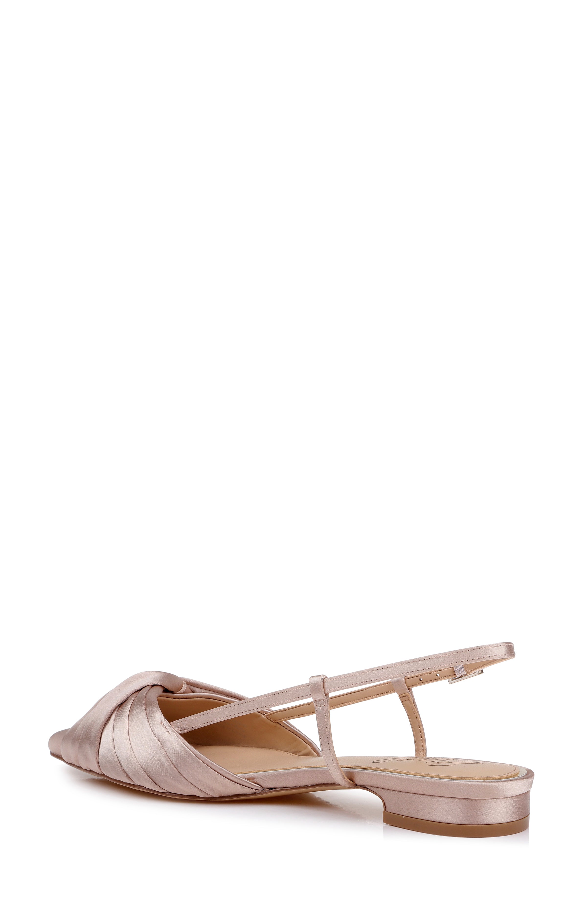 badgley-mischka-zarah-pointed-toe-slingback-flat-ballerina-dark-nude-satin image 3