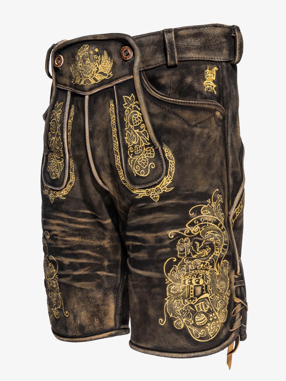 himmel-arsch-zwirn-gambrinus-lederhose-wildbock-mit-g-rtel image 5