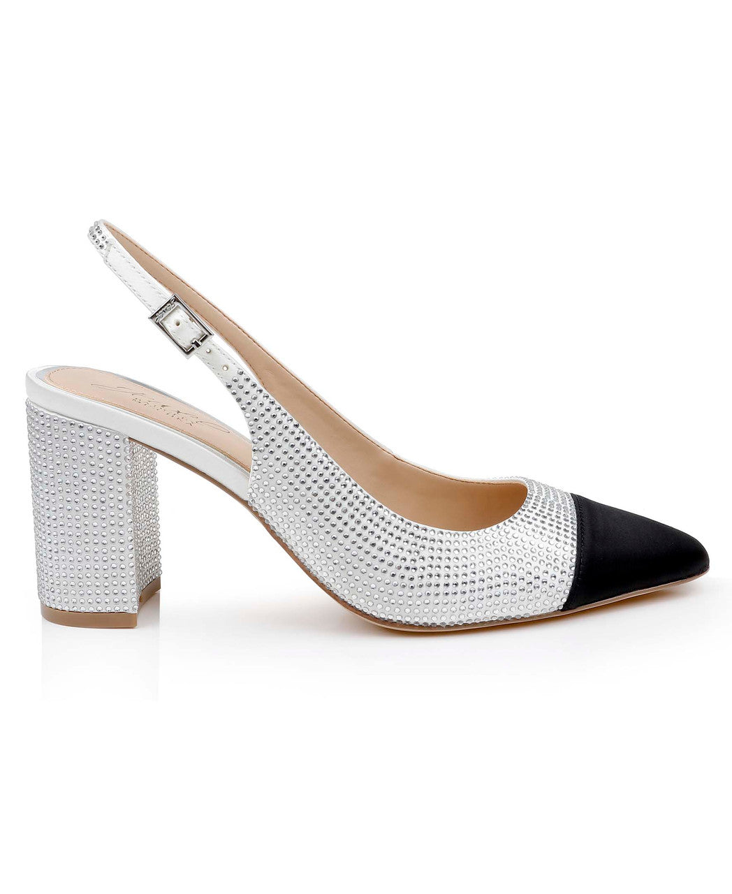 badgley-mischka-tatum-slingback-pumps-ivory-black image 2