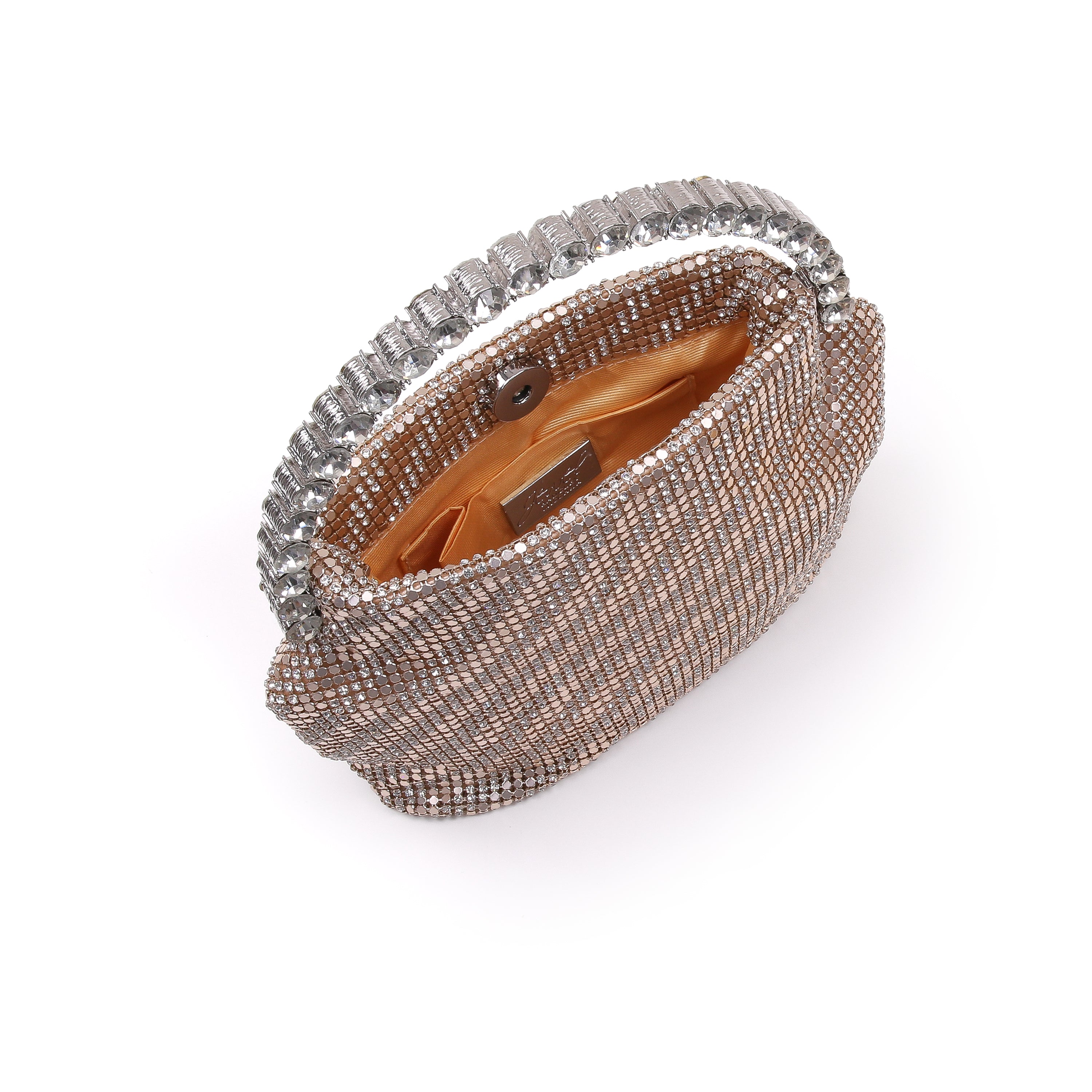 badgley-mischka-effie-clutch-gold-metall-mesh image 3