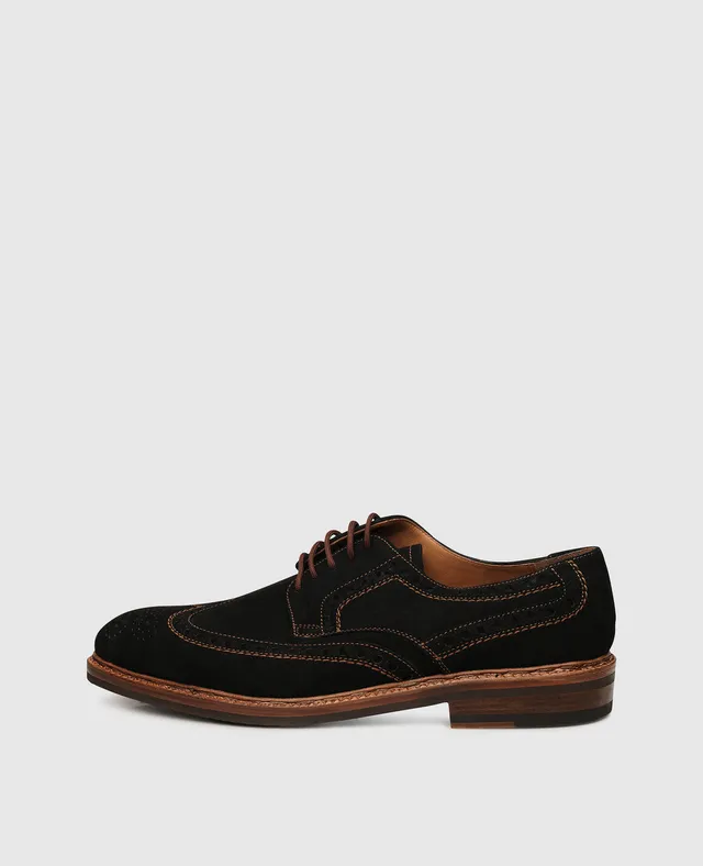 heinrich-dinkelacker-luzern-full-brogue-v-derby-schwarz-velours image 1
