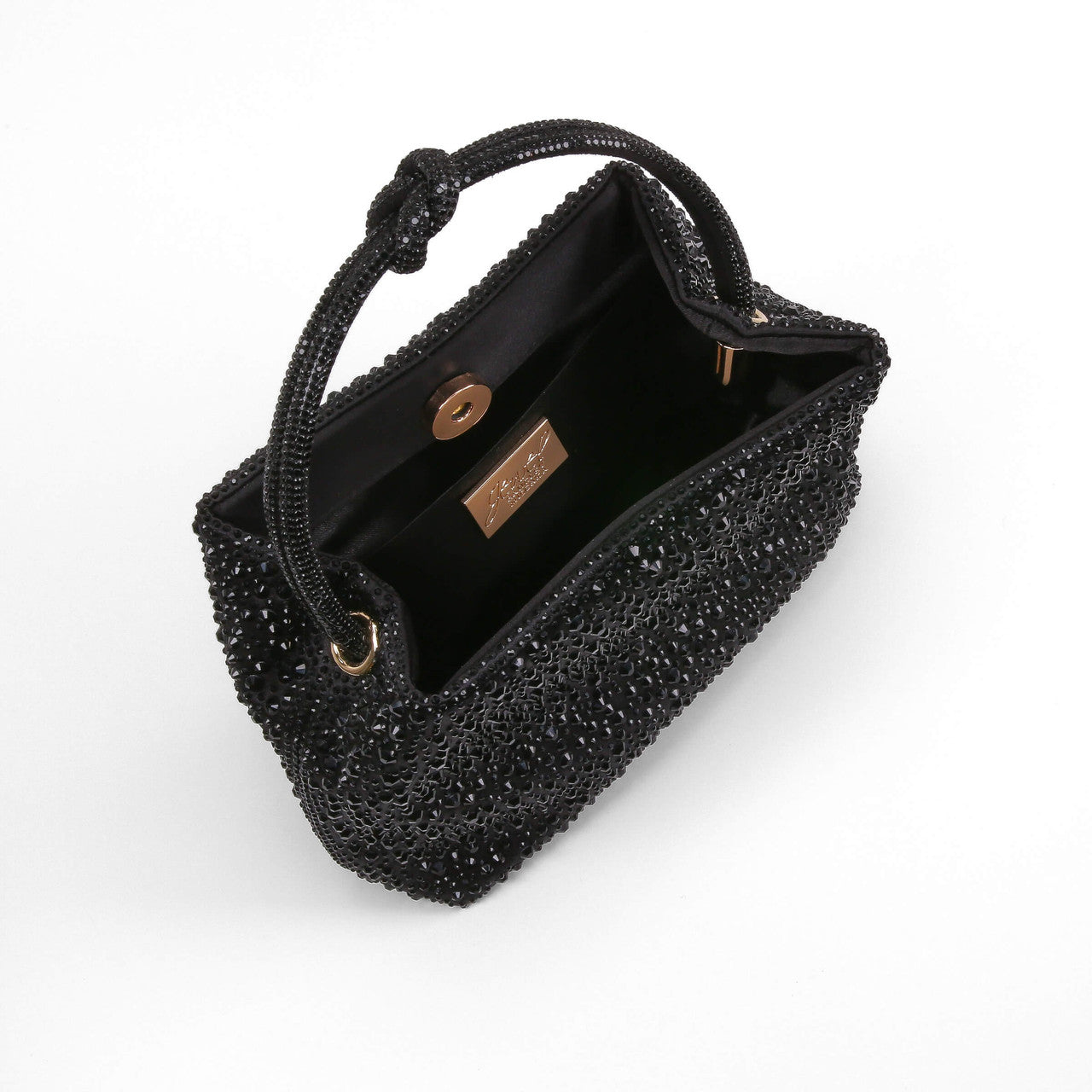 badgley-mischka-joy-mini-bucket-tasche-schwarz-kristall image 4