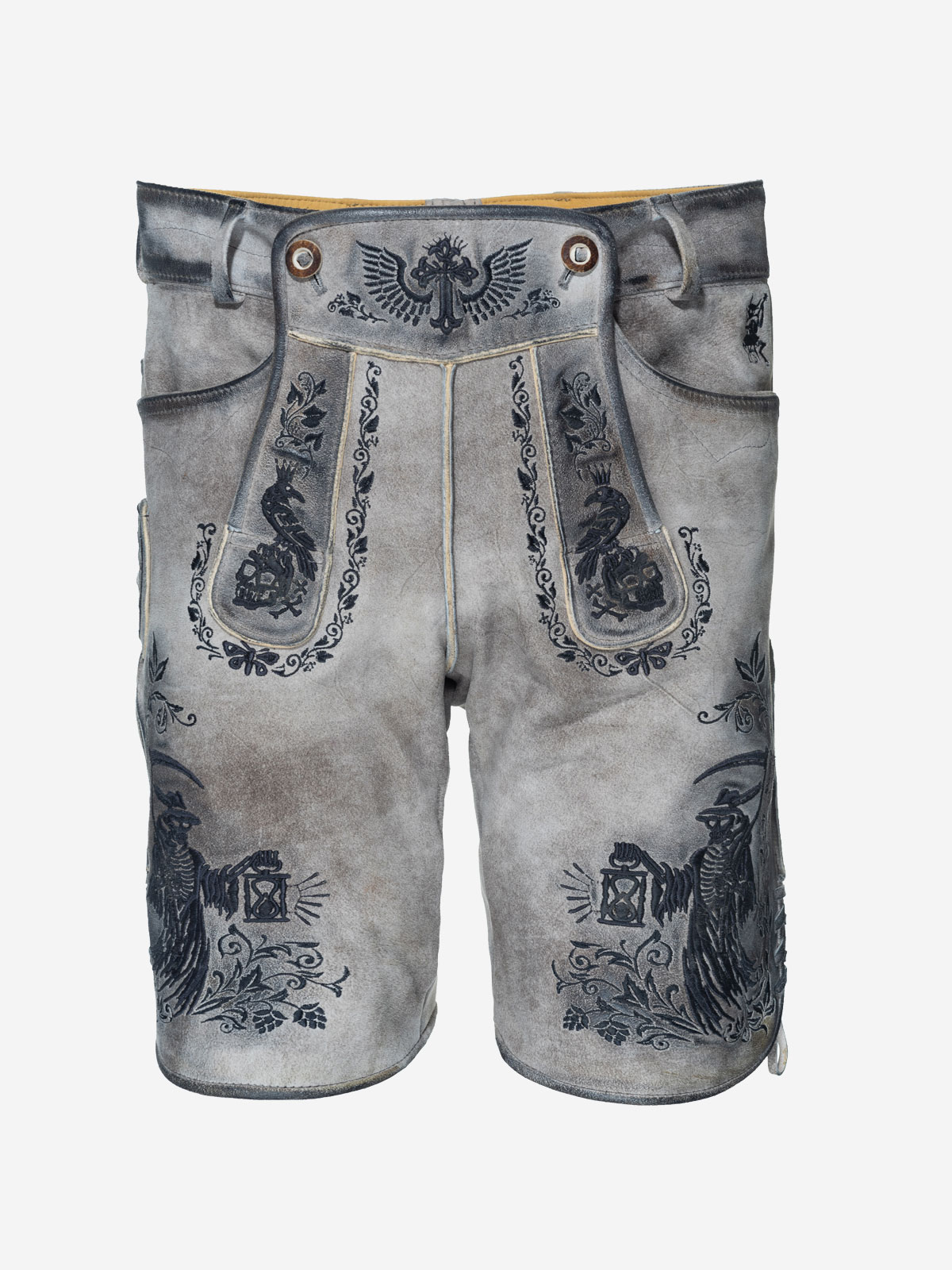 himmel-arsch-zwirn-boandl-zwanziger-lederhose-wildbock-mit-g-rtel image 2