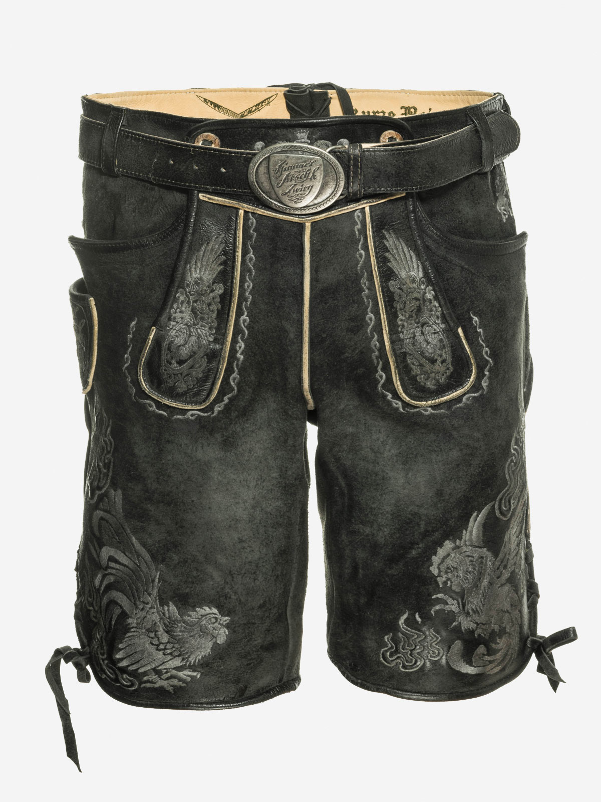 himmel-arsch-zwirn-hahnenkampf-lederhose-wildbock-mit-g-rtel image 1