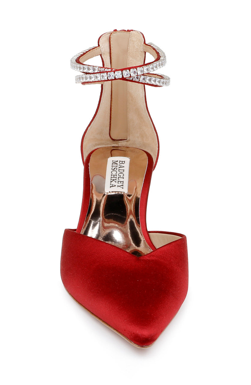 badgley-mischka-lilibeth-kitten-heels-schwarz-satin-spitz image 7