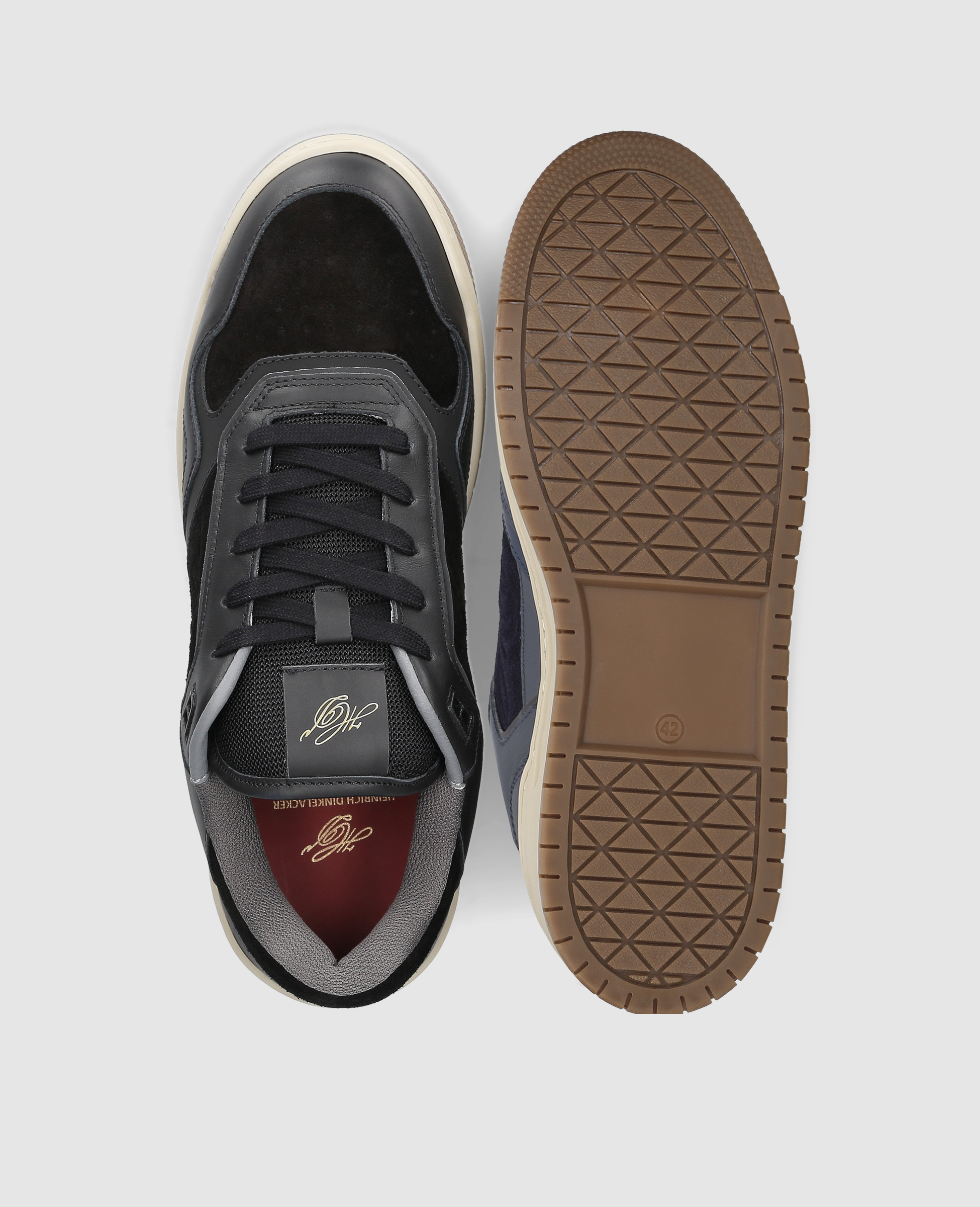 heinrich-dinkelacker-los-angeles-cl-sneaker-schwarz-velours image 7