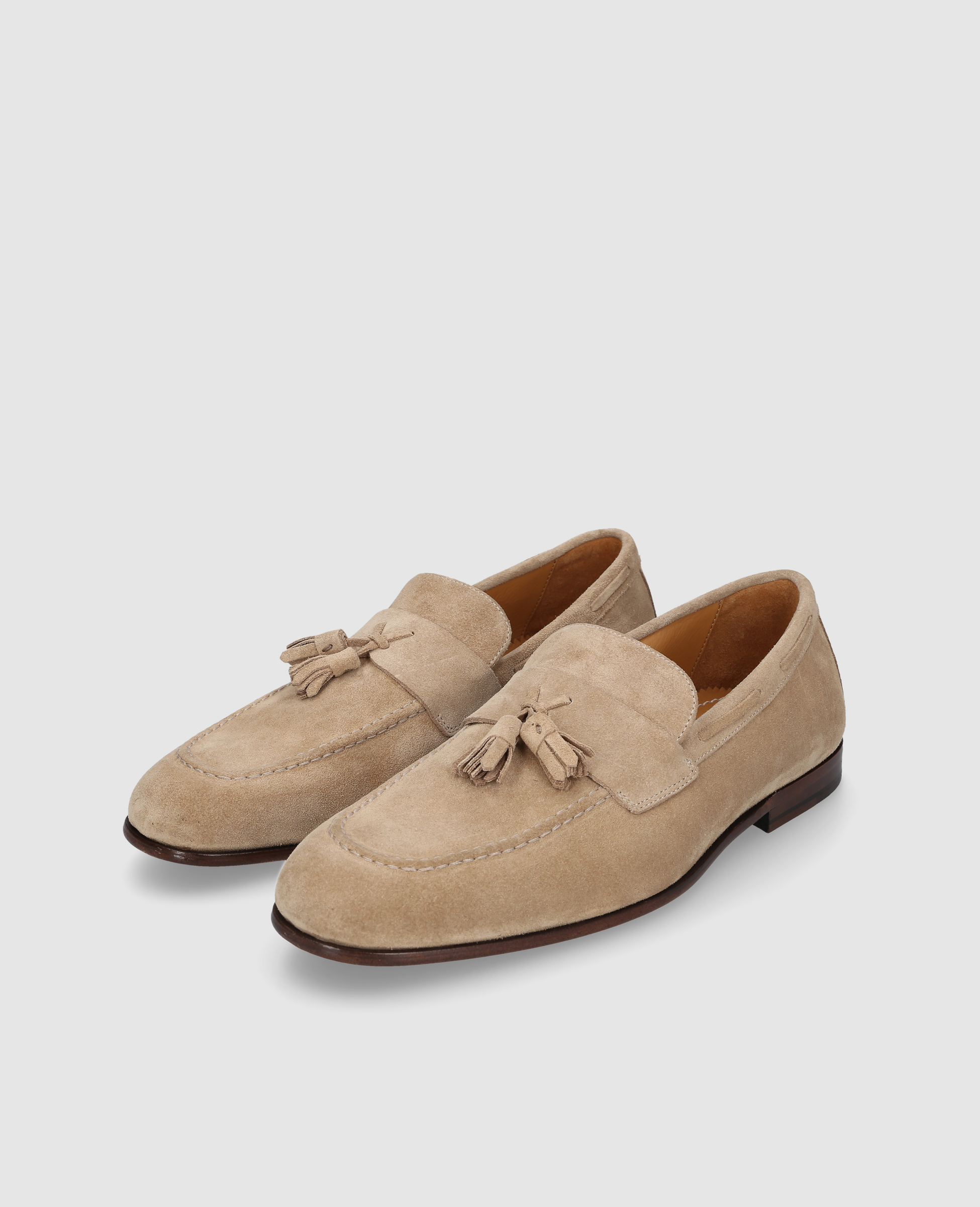 heinrich-dinkelacker-amalfi-plain-tassel-loafer-hellbraun-velours image 3