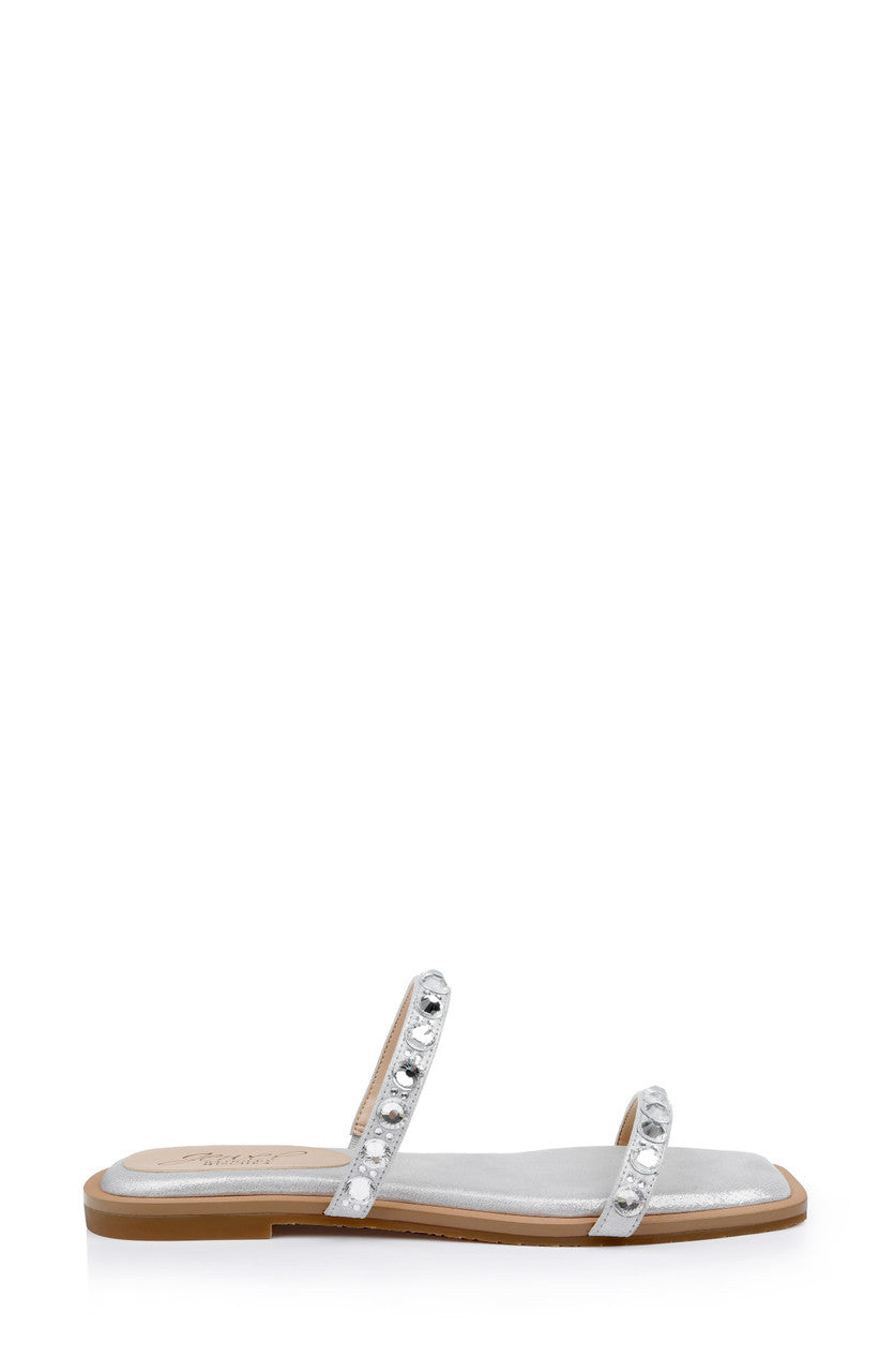 badgley-mischka-honesty-flache-sandalen-schwarz-strass image 2
