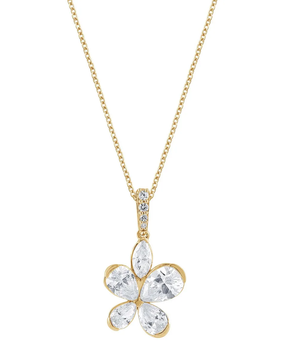 badgley-mischka-jewelry-butterfly-kette-gelbgold-14k image 1